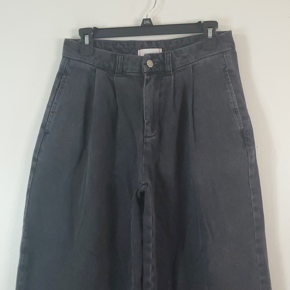 BDG Baggy Balloon Leg Pleated Jeans Size 25 Womens Washed Black - Picture 2 of 15